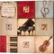 Feel the Music by Hakimipour - Ritter 14" x 14" Canvas Wall Art (Set of 2)